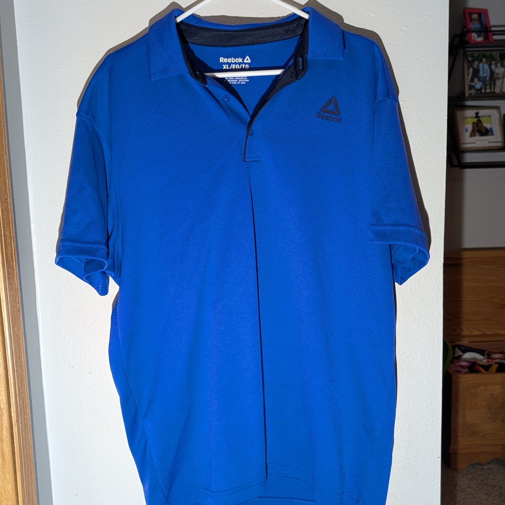 Reebok Men’s Bright Blue Polo Shirt